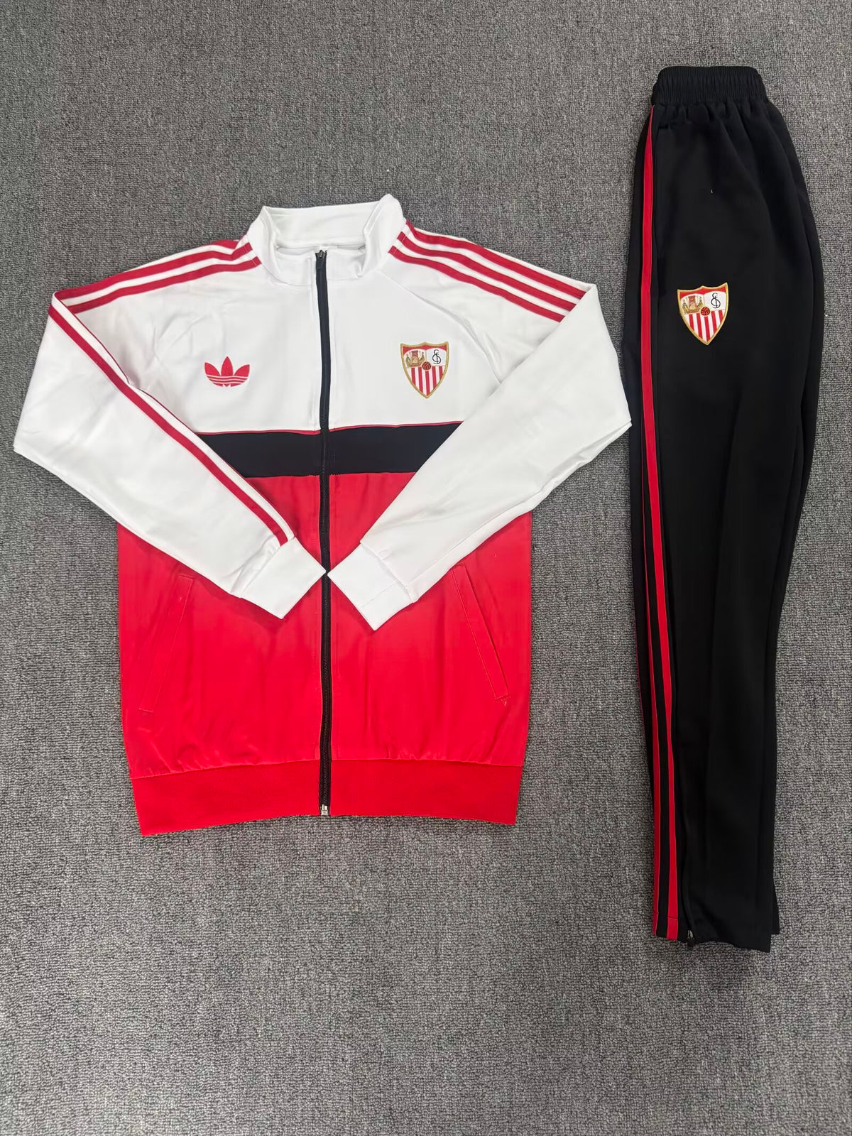 adidas Sevilla Tracksuit - White/Red/Black