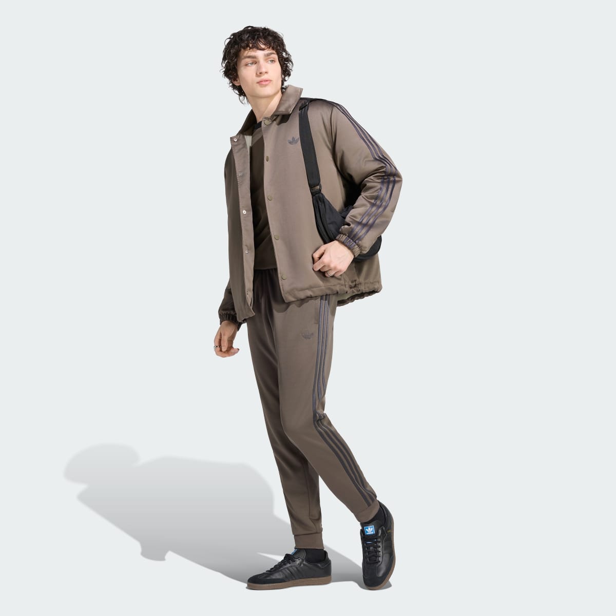 3 Stripes Satin Padded Jacket