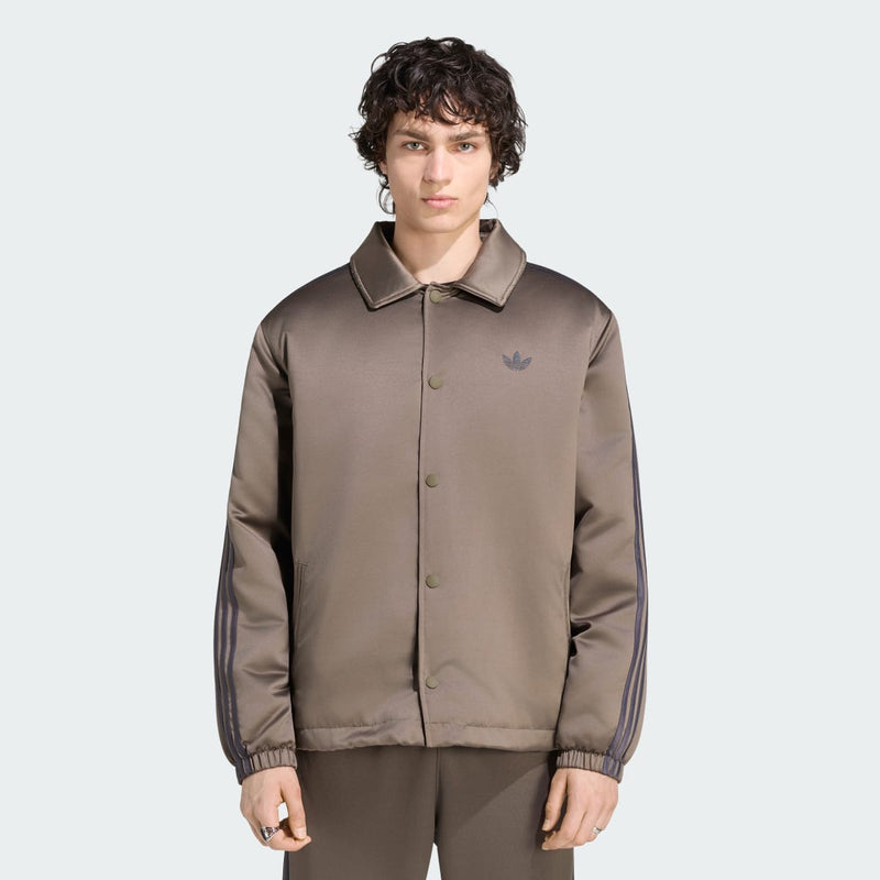 3 Stripes Satin Padded Jacket