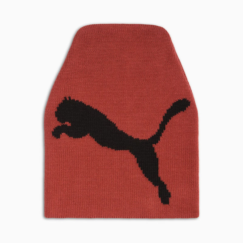 Long Knit Beanie - DARK RED
