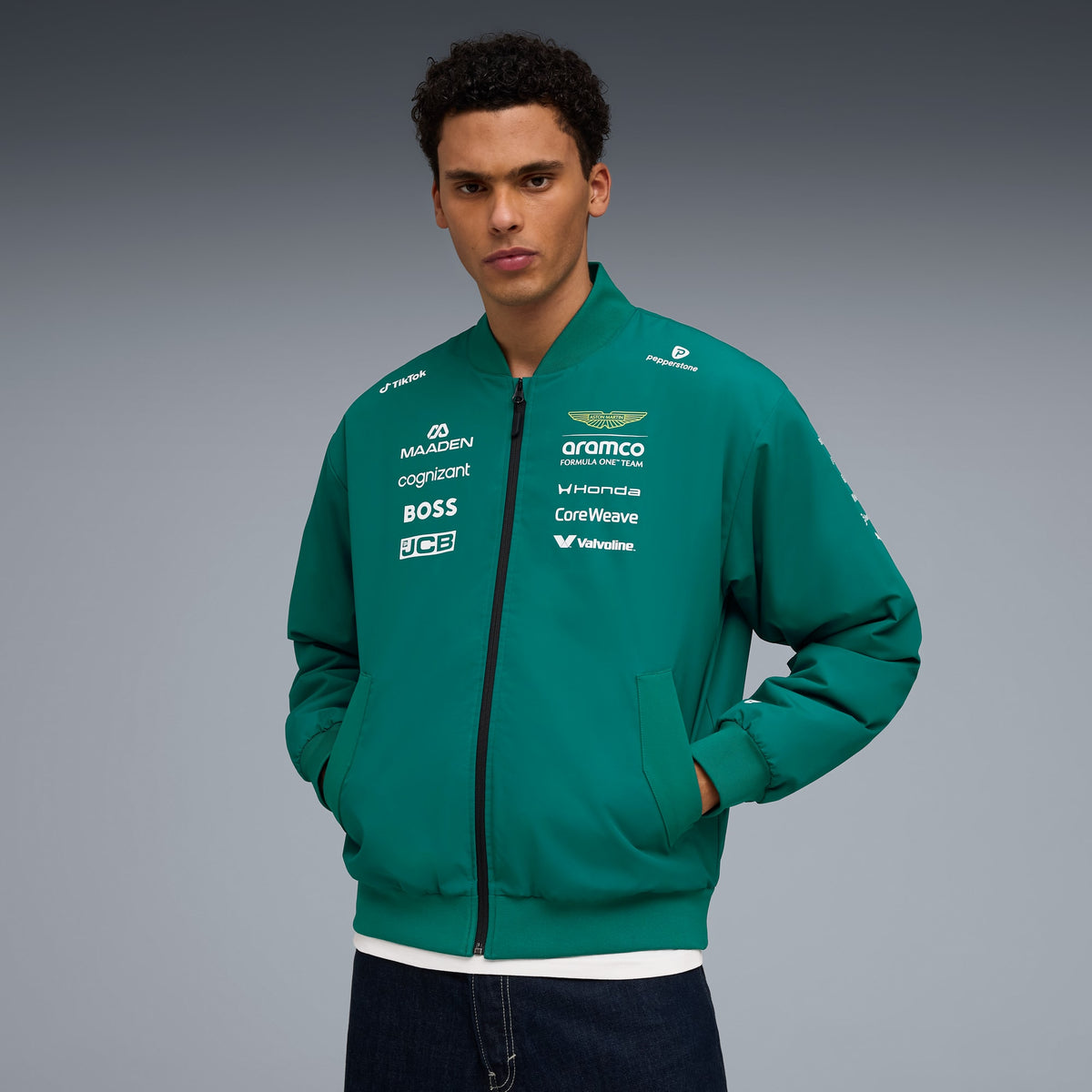 PUMA x ASTON MARTIN ARAMCO F1® TEAM Men's Replica Bomber Jacket