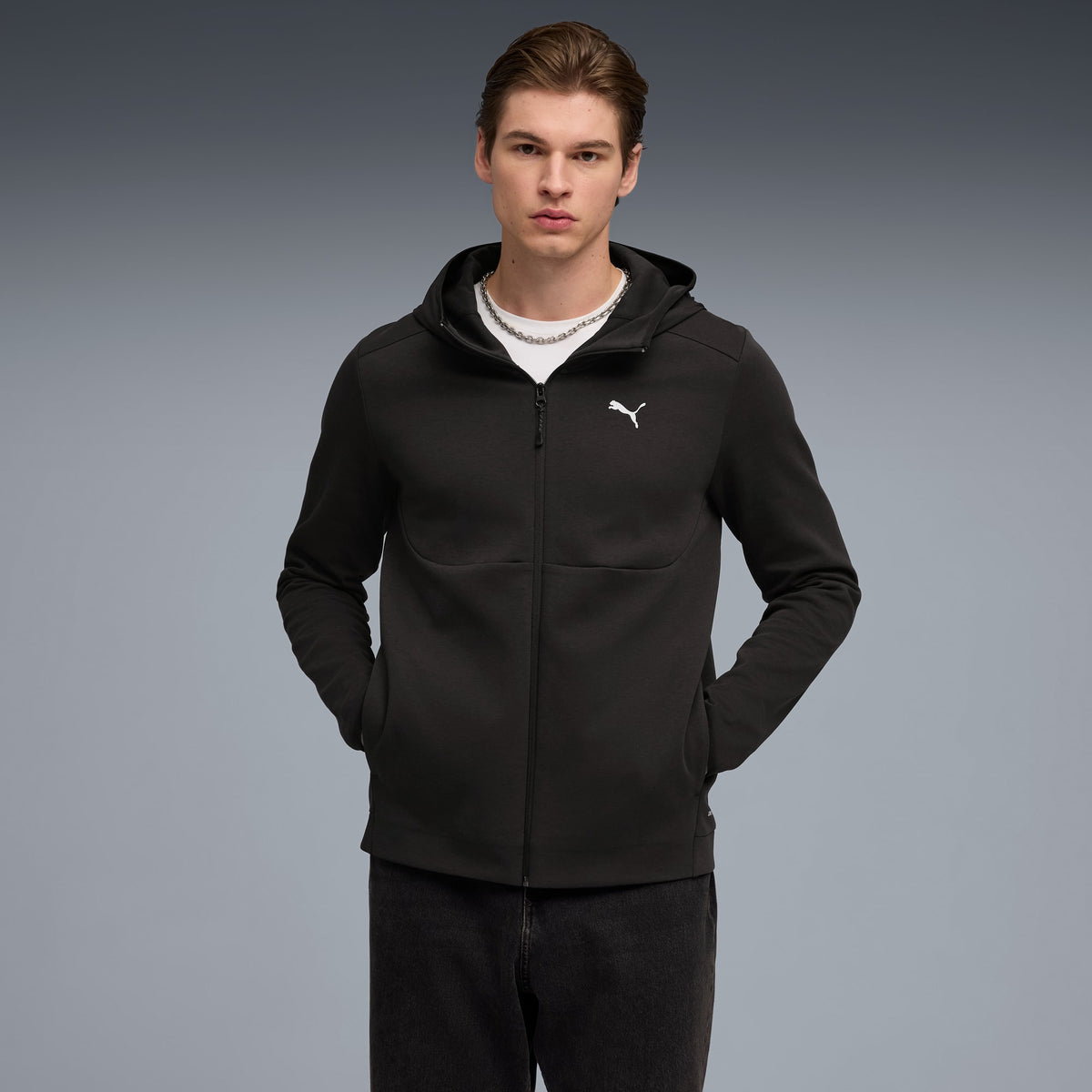 PUMATECH Men's Zip-Up Hoodie