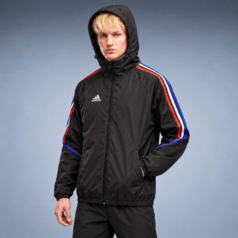 fd-gen corta-vento-adidas-24-25-preto-e-vermelho tres-quartos