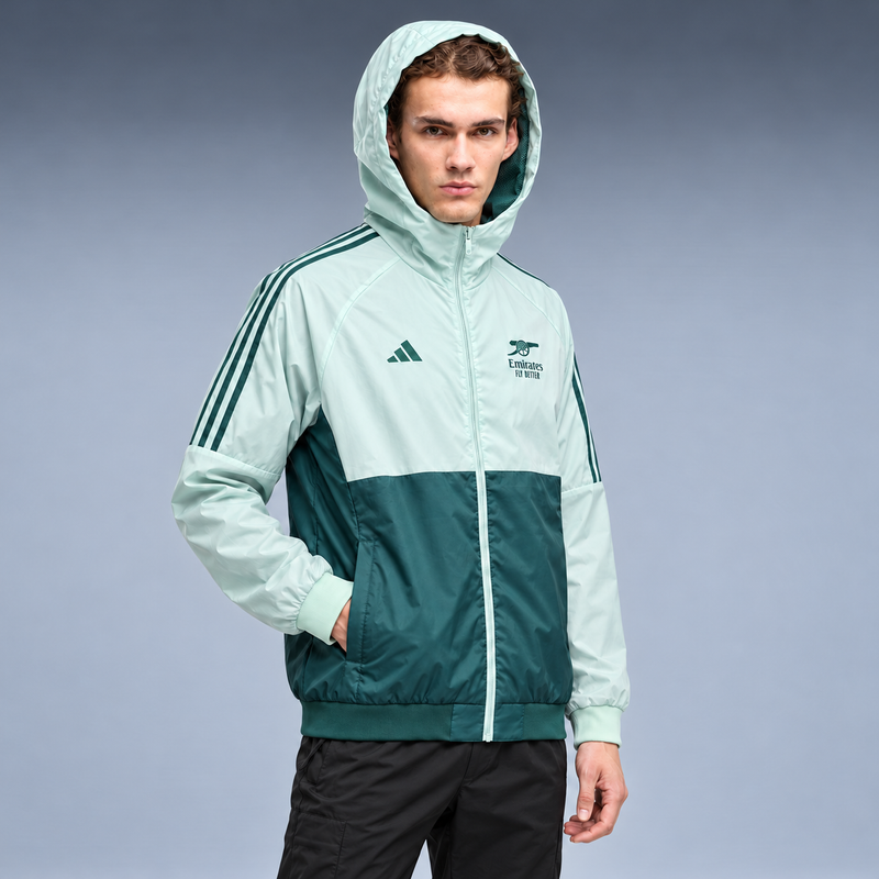 fd-gen corta-vento-arsenal-24-25-verde tres-quartos