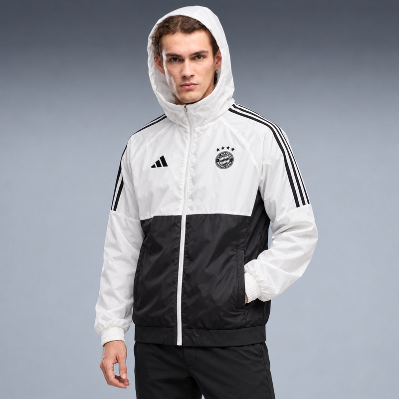 fd-gen corta-vento-bayern-de-munique-24-25-branco-e-preto tres-quartos