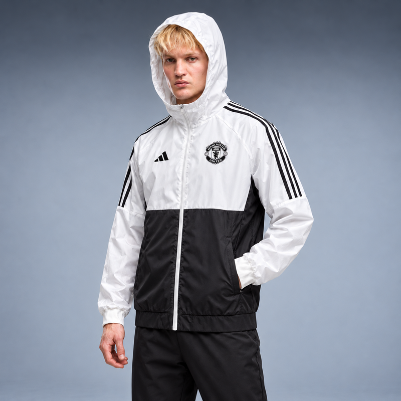 fd-gen corta-vento-manchester-united-24-25-branco-e-preto tres-quartos