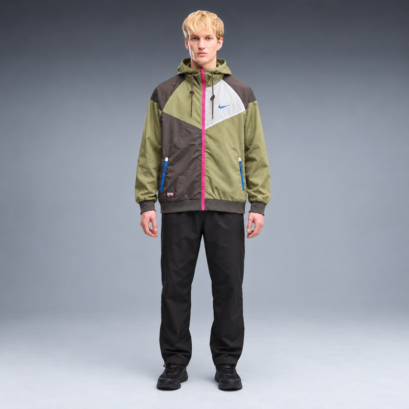 fd-gen corta-vento-nike-24-25-marrom-e-verde frente