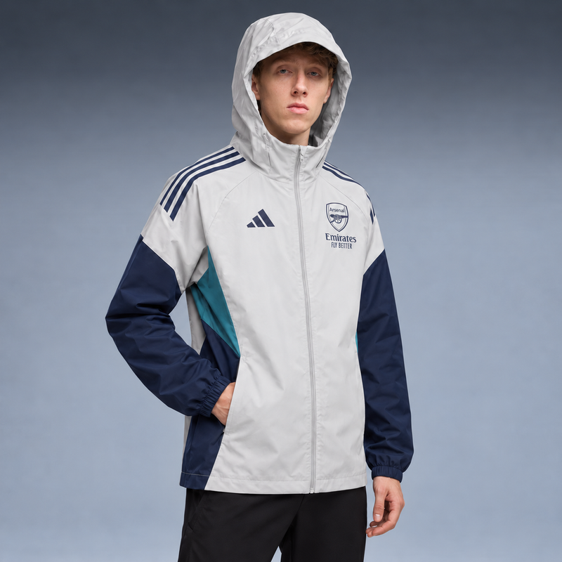 fd-gen jacket-arsenal-25-26-grey-all-weather tres-quartos