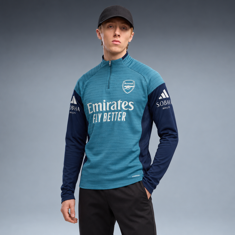 fd-gen jacket-arsenal-25-26-pro-training-top tres-quartos