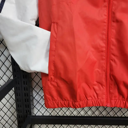 Windbreaker Bayern de Munique 24/25 - Branco e Vermelho