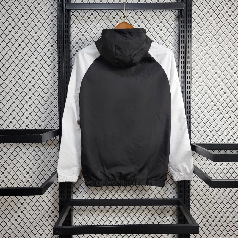 Windbreaker Bélgica 24/25 - Preto e Branco