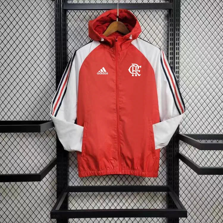 Windbreaker Flamengo 24/25 - Branco e Vermelho