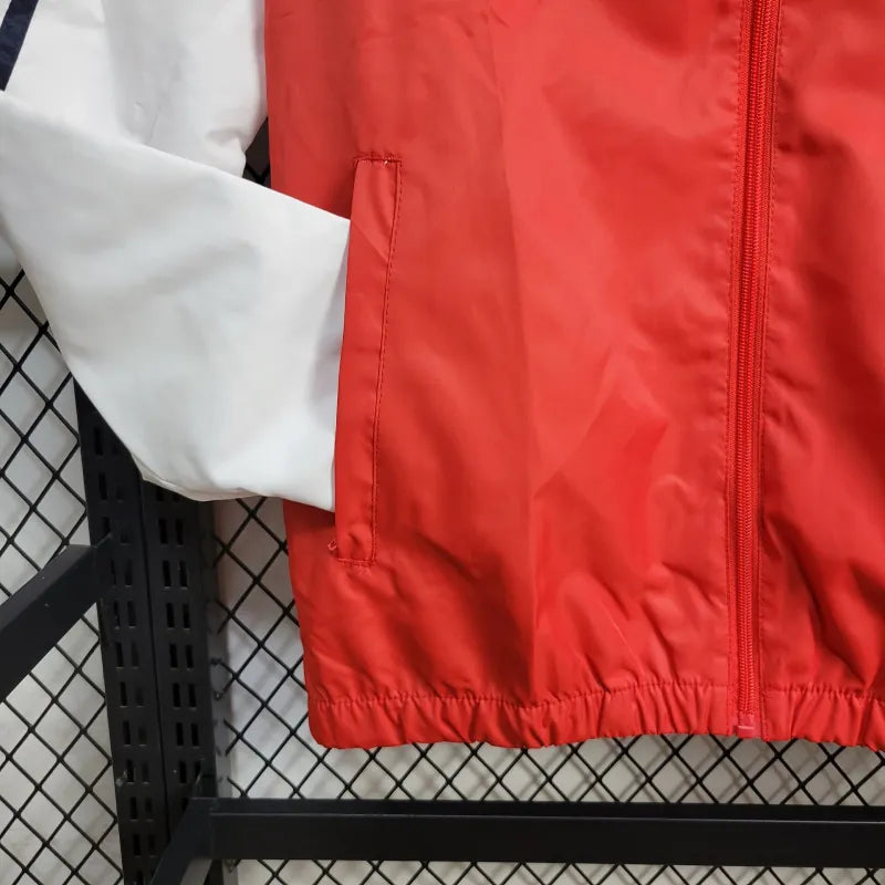 Windbreaker Flamengo 24/25 - Branco e Vermelho