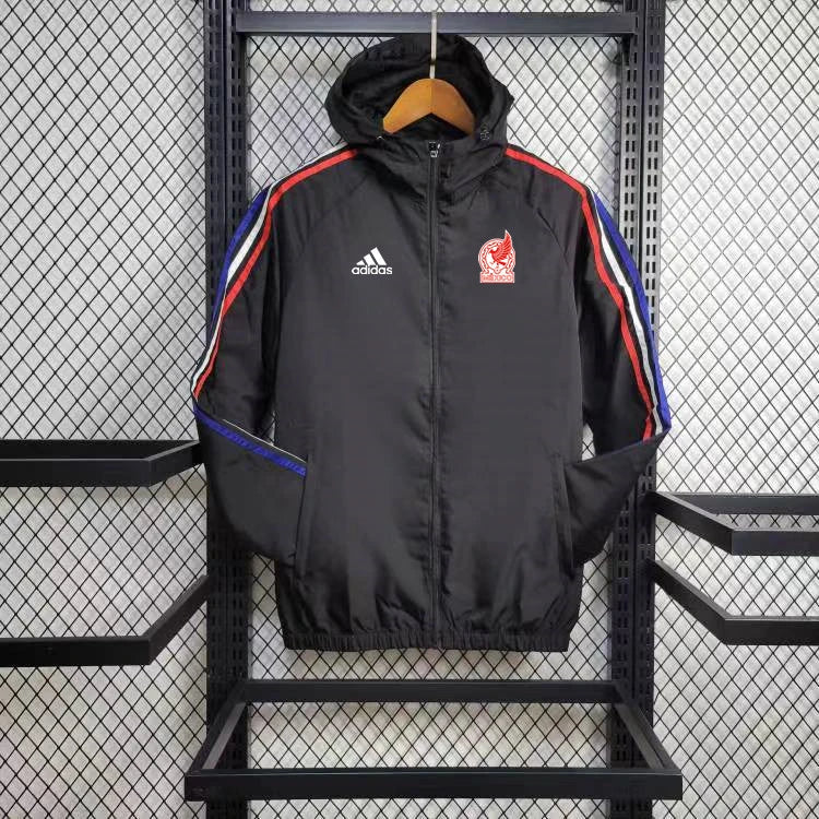 Windbreaker México 24/25 - Preto e Vermelho