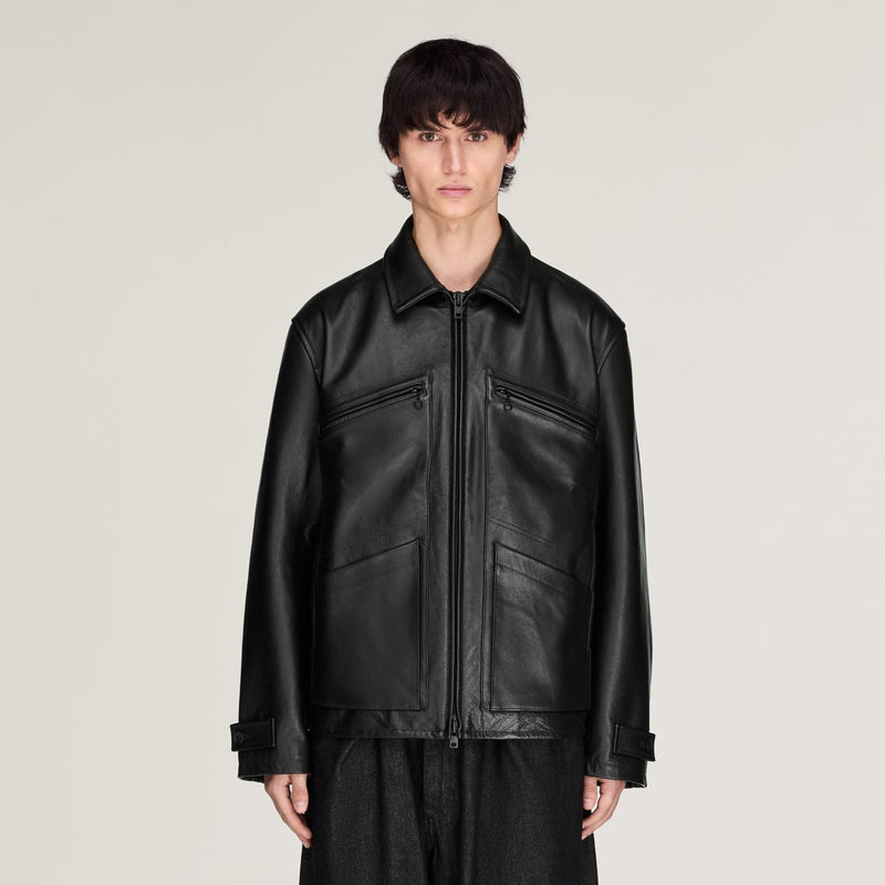 Y-3 LEATHER BLOUSON Jacket