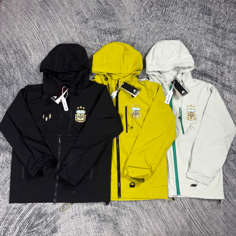 adidas Argentina Windbreaker - Black/Yellow/White