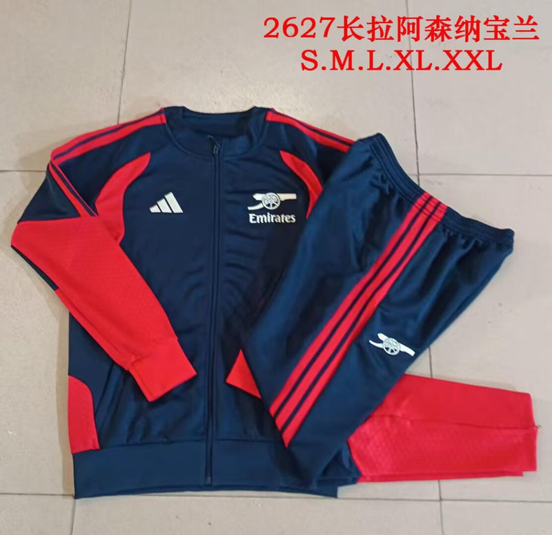 adidas Arsenal Tracksuit 26/27 - Navy/Red