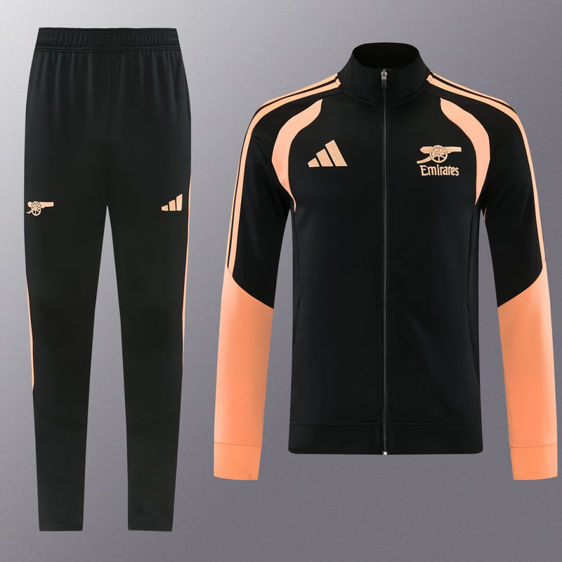 adidas Arsenal Tracksuit - Black/Peach