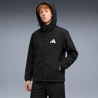 fd-gen yp-adidas-hooded-softshell-jacket-69661--black tres-quartos