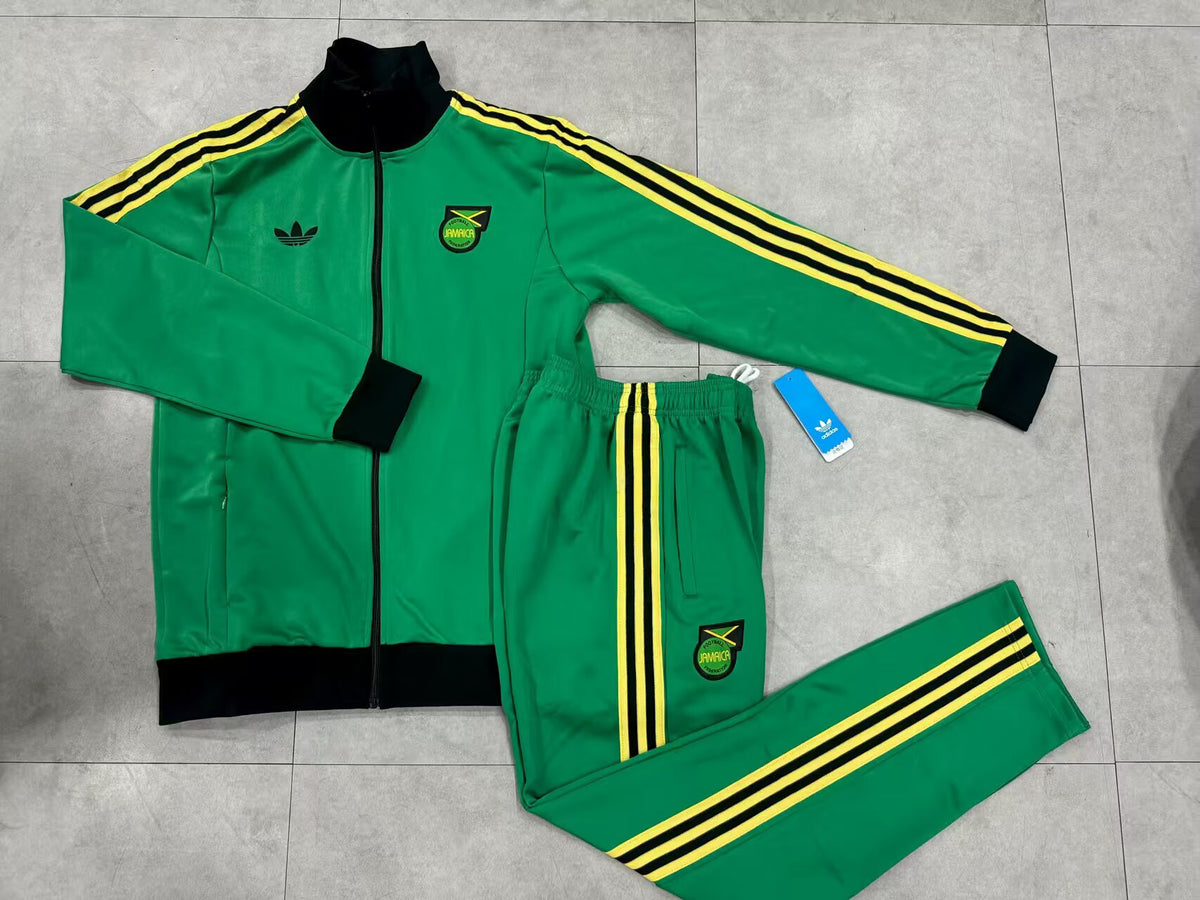adidas Jamaica Tracksuit - Green/Yellow/Black