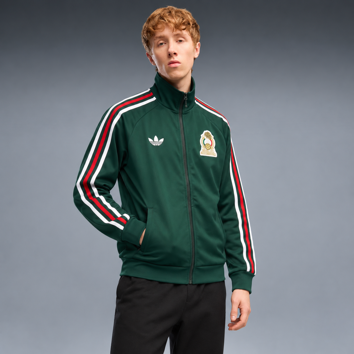 fd-gen yp-adidas-mexico-track-jacket-dark-green-059 tres-quartos
