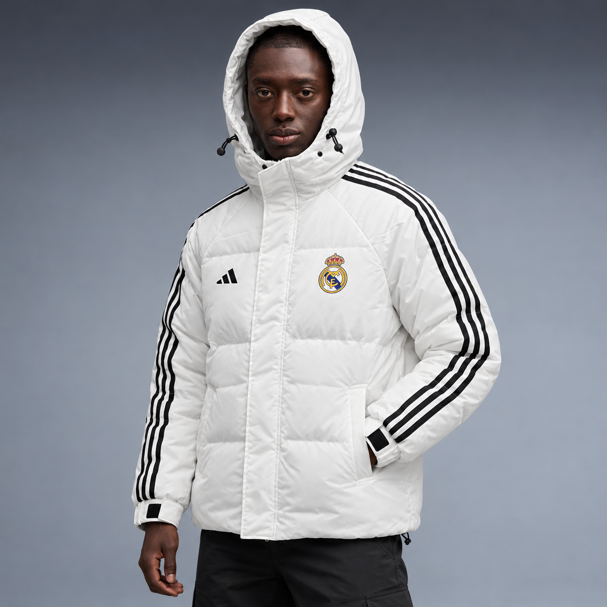 fd-gen yp-adidas-real-madrid-hooded-puffer-jacket-97212--white tres-quartos