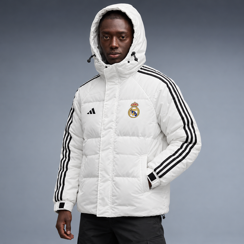 fd-gen yp-adidas-real-madrid-hooded-puffer-jacket-97212--white tres-quartos