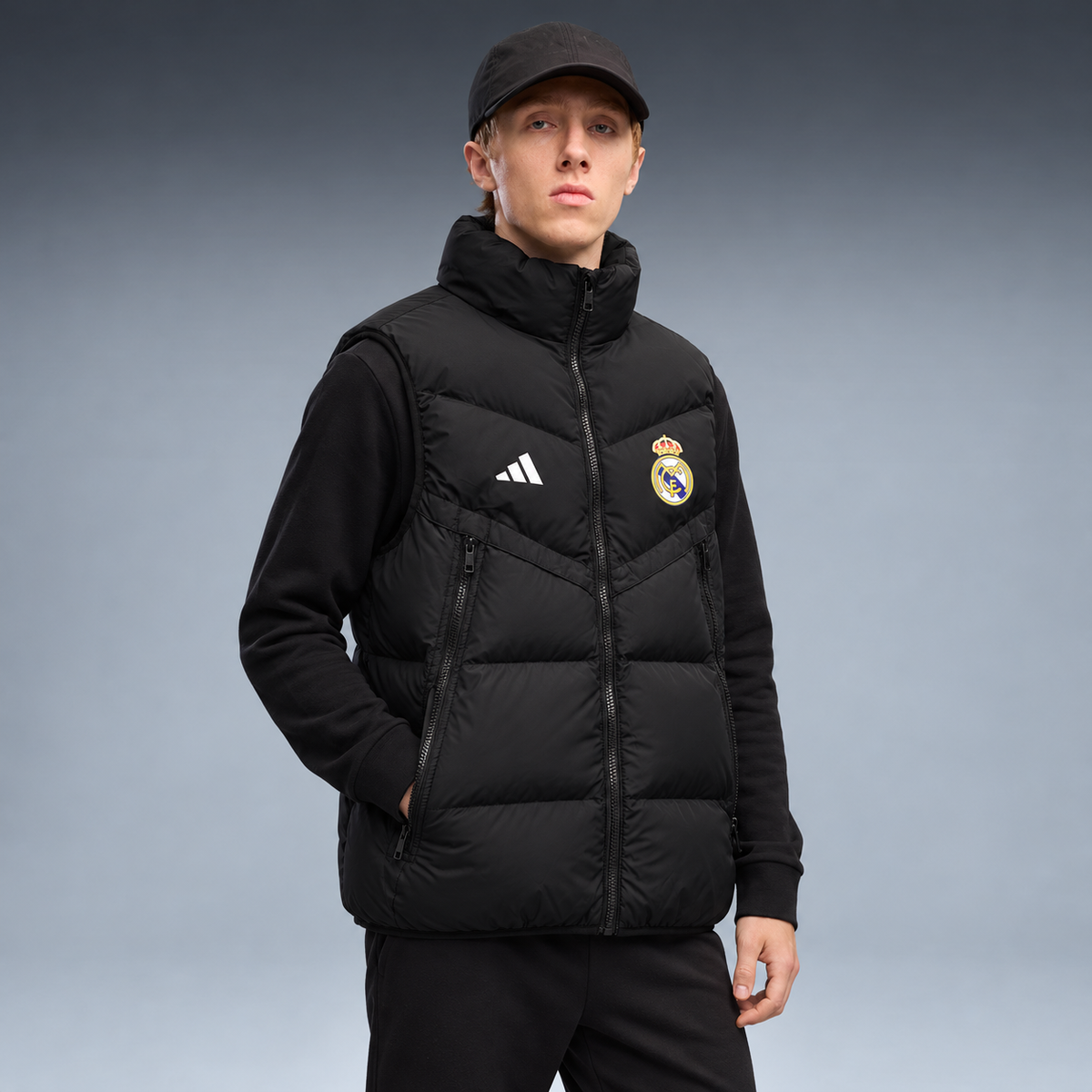 fd-gen yp-adidas-real-madrid-puffer-vest-37061--black tres-quartos