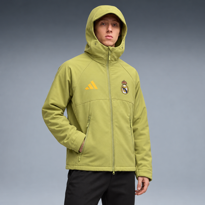 fd-gen yp-adidas-real-madrid-softshell-jacket-89566--olive-green tres-quartos