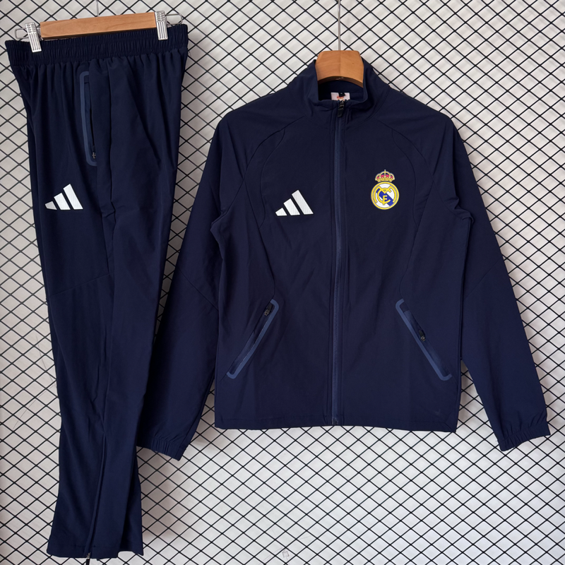 adidas Real Madrid Tracksuit - Navy