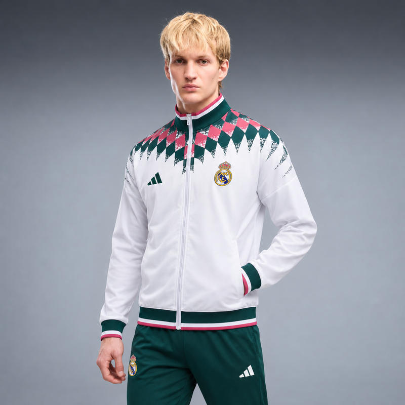 fd-gen yp-adidas-real-madrid-tracksuit-white-dark-green-pink-087 tres-quartos
