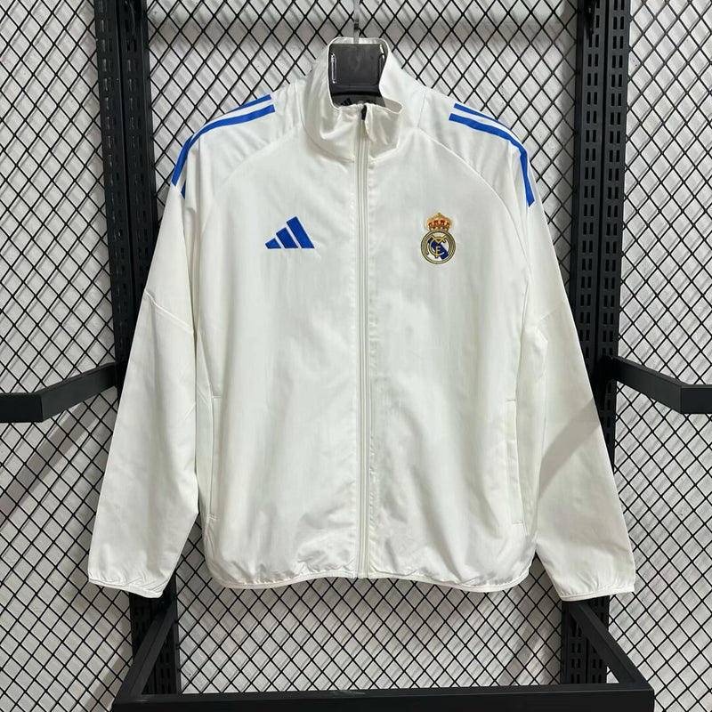 adidas Real Madrid Windbreaker - White/Blue