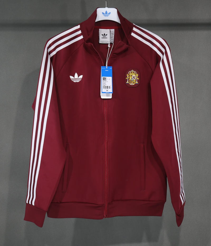 adidas Spain Track Jacket - Burgundy/White