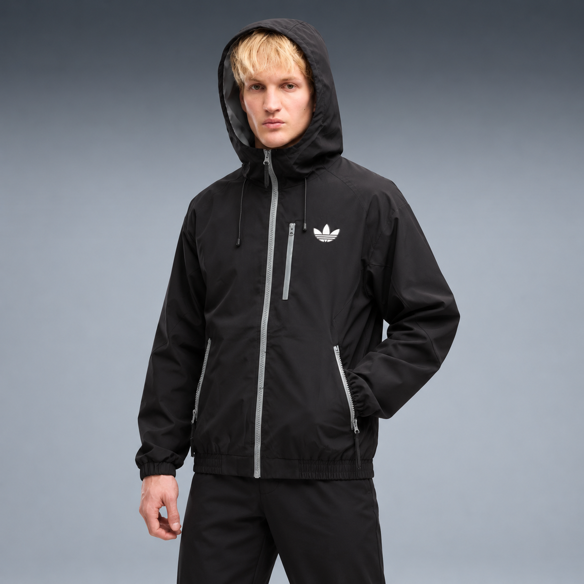fd-gen yp-adidas-trefoil-hooded-windbreaker-73291--black tres-quartos