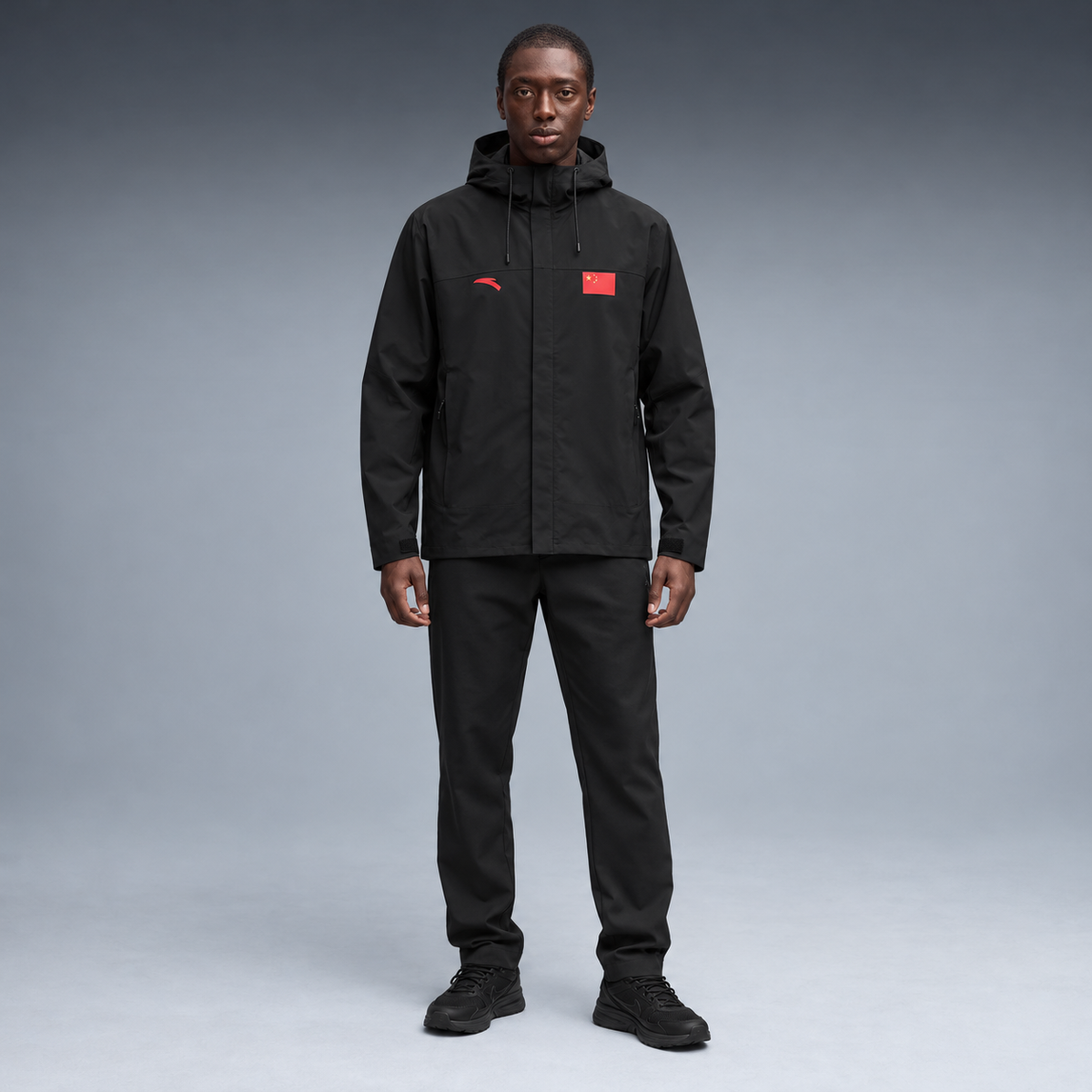 fd-gen yp-anta-china-hooded-windbreaker-67406--black frente
