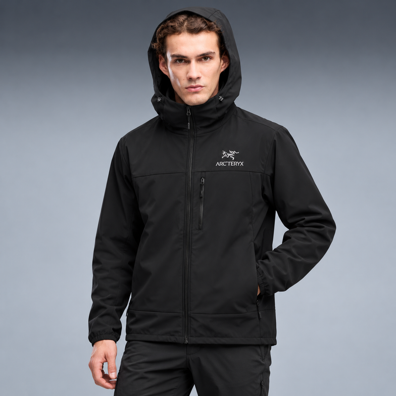fd-gen yp-arc-teryx-hooded-jacket-black-gray-yellow-051 tres-quartos