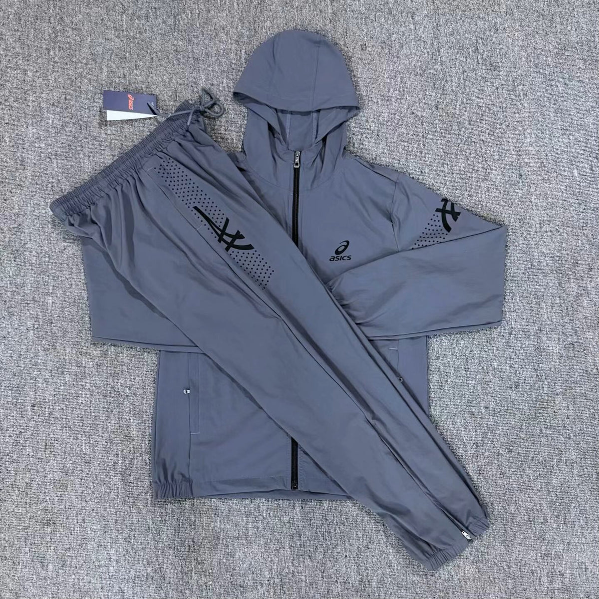 ASICS Hooded Tracksuit - Slate Blue