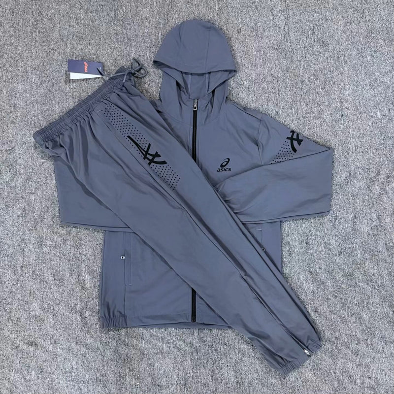 ASICS Hooded Tracksuit - Slate Blue