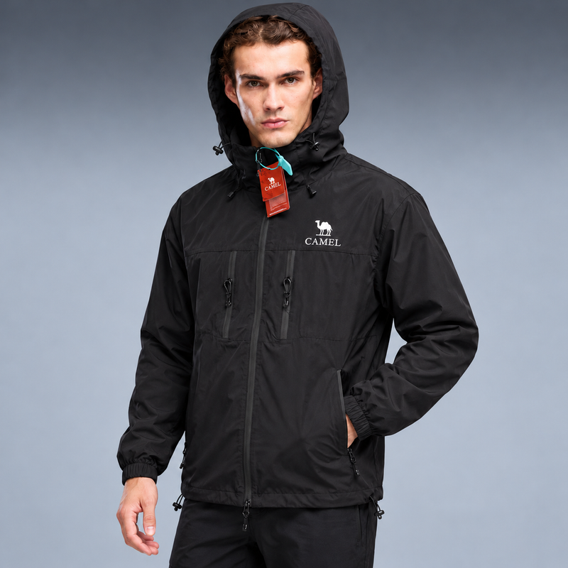 fd-gen yp-camel-hooded-windbreaker-black-light-blue-cream-057 tres-quartos