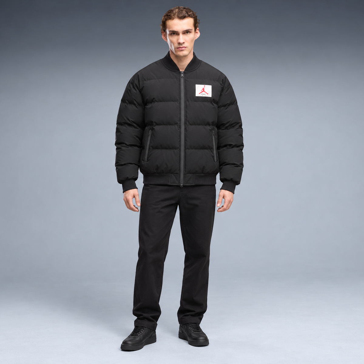 fd-gen yp-jordan-flight-puffer-jacket-black-62841 frente