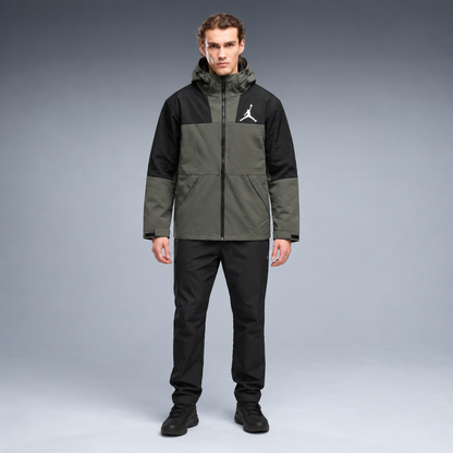 fd-gen yp-jordan-hooded-windbreaker-49964--olive-green-black frente