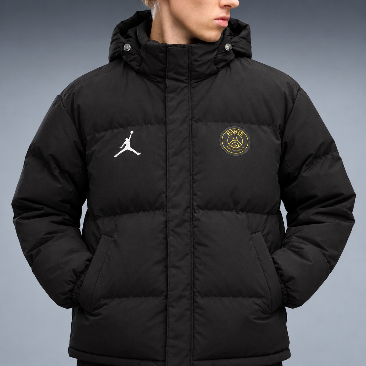 fd-gen yp-jordan-paris-saint-germain-puffer-jacket-70191--black detalhe-peito
