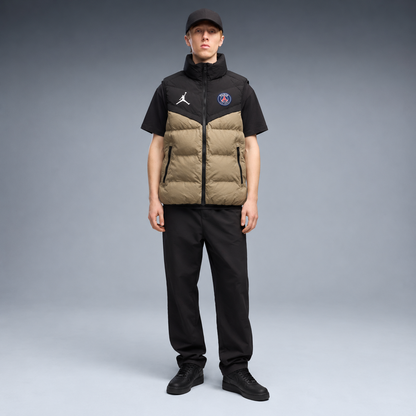 fd-gen yp-jordan-paris-saint-germain-puffer-vest-36696--black-khaki frente