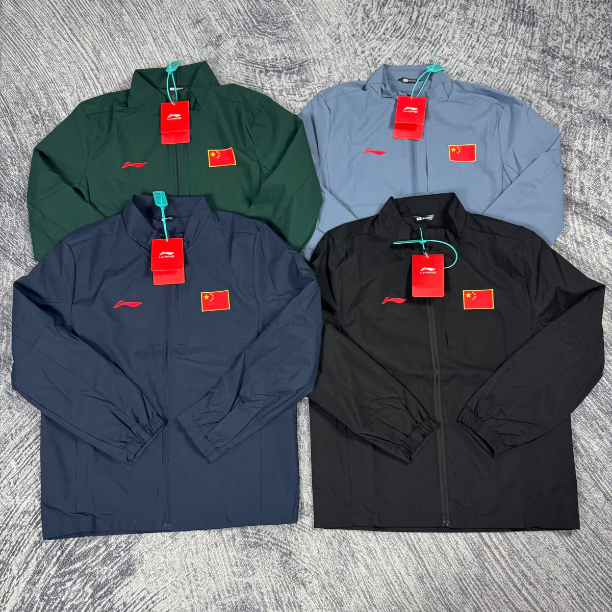 Li-Ning China Windbreaker - Navy/Black/Green