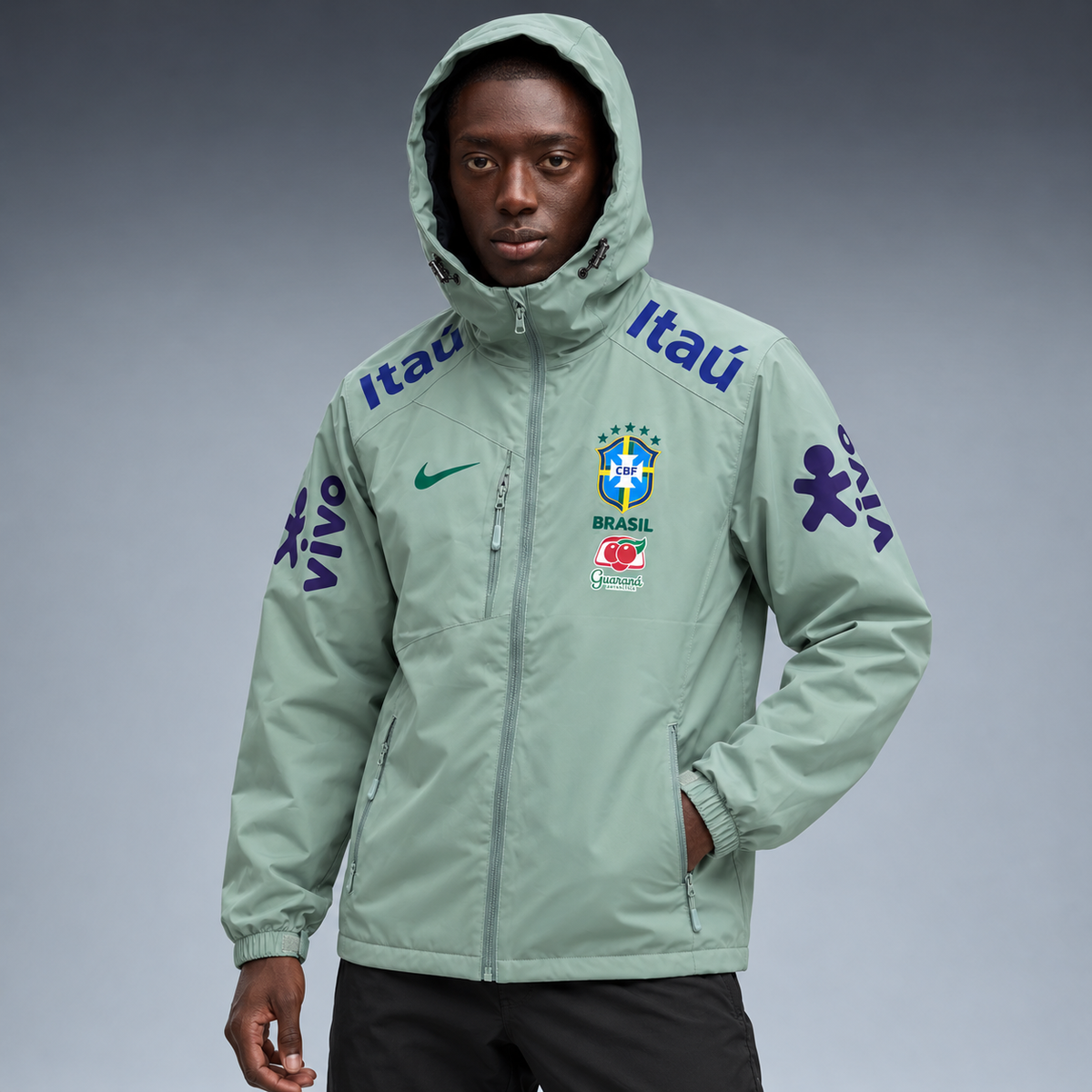 fd-gen yp-nike-brazil-fleece-lined-windbreaker-93782--sage-green tres-quartos