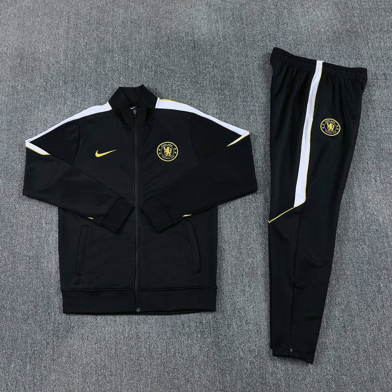 Nike Chelsea Tracksuit - Black/White/Yellow