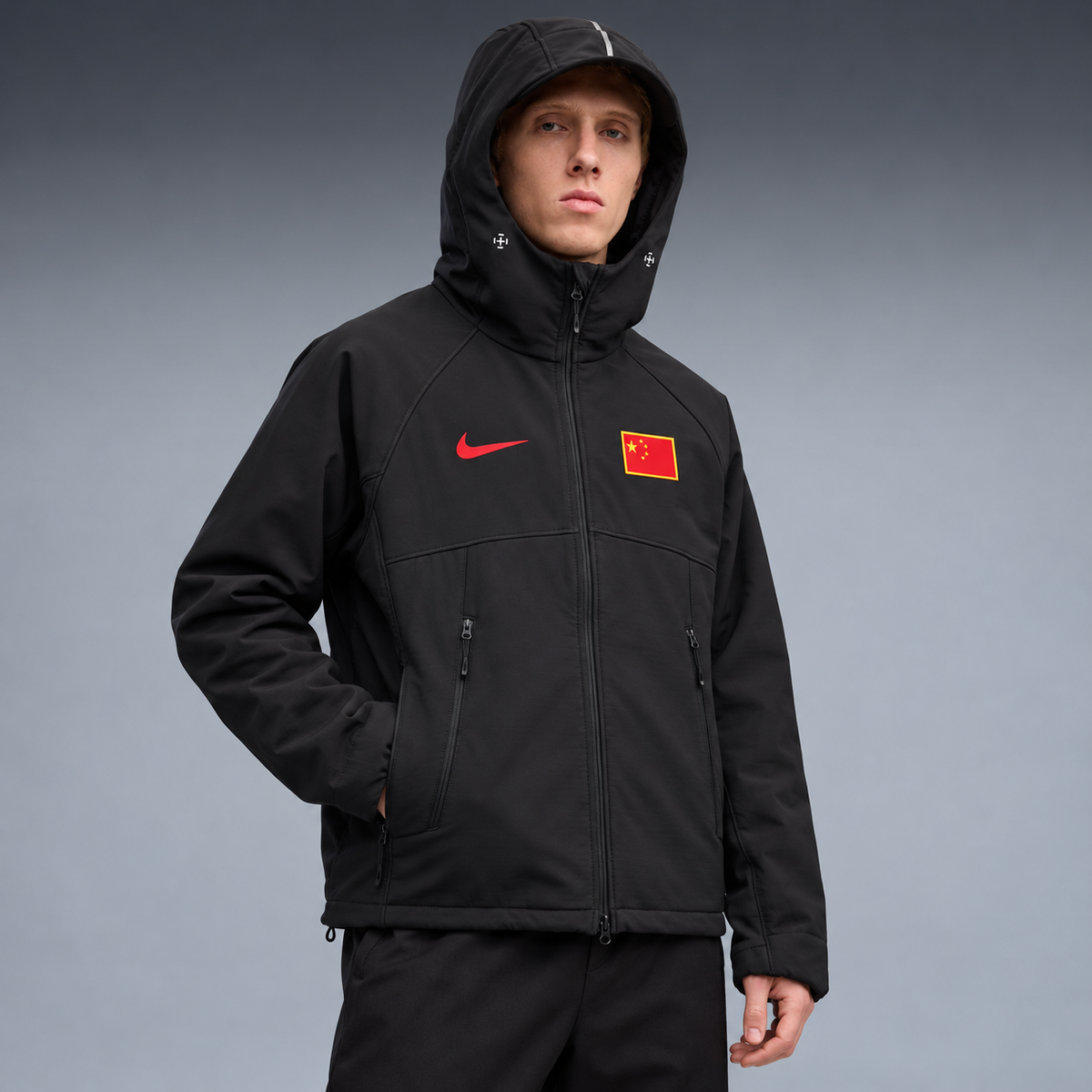 fd-gen yp-nike-china-softshell-jacket-72489--black tres-quartos