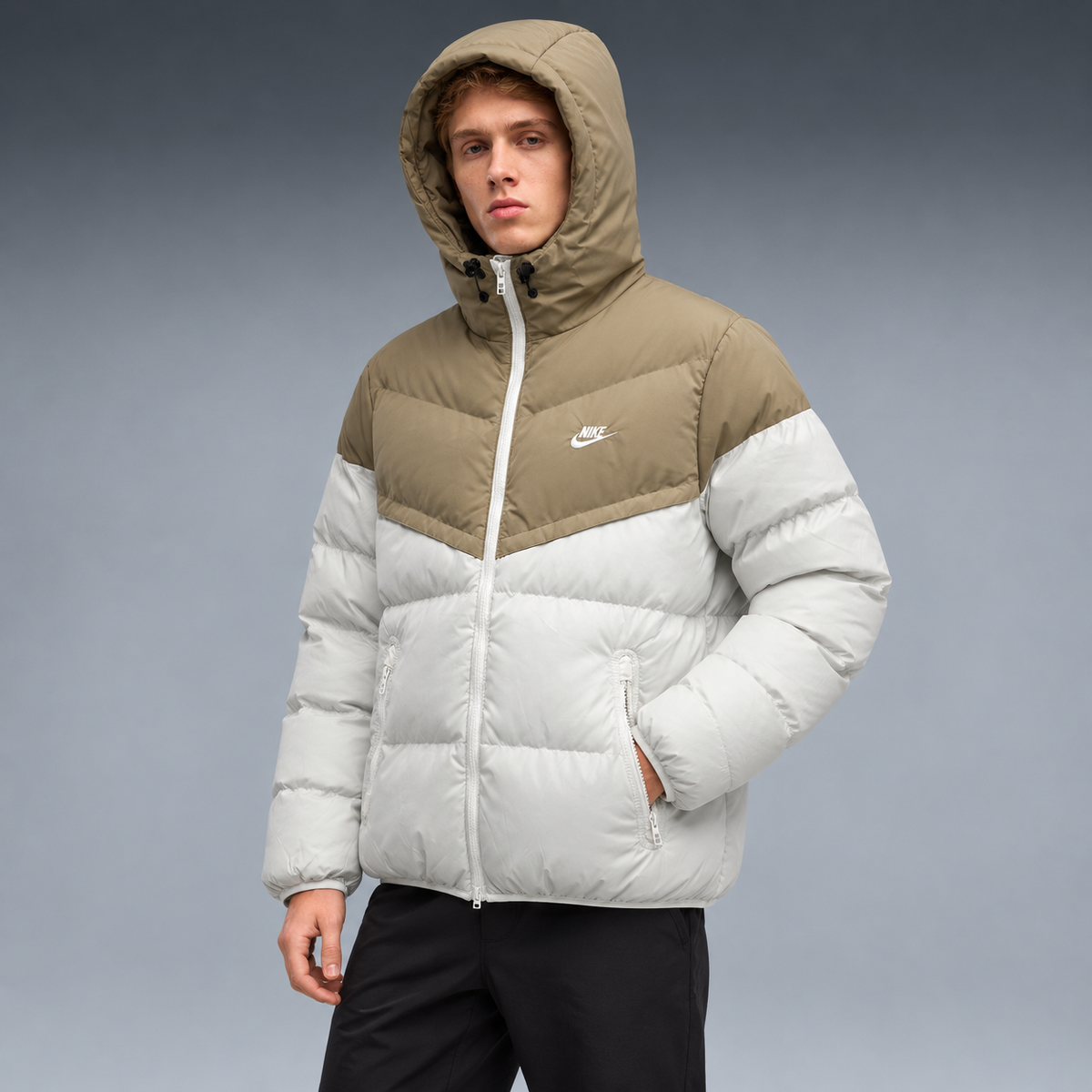 fd-gen yp-nike-hooded-puffer-jacket-84887--khaki-white tres-quartos