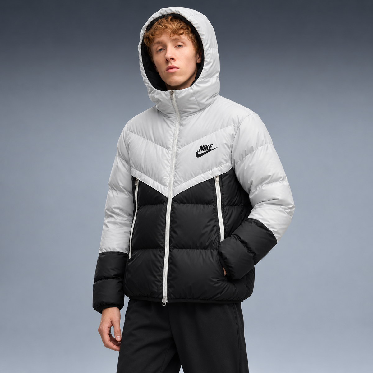 fd-gen yp-nike-hooded-puffer-jacket-90811--light-grey-black tres-quartos