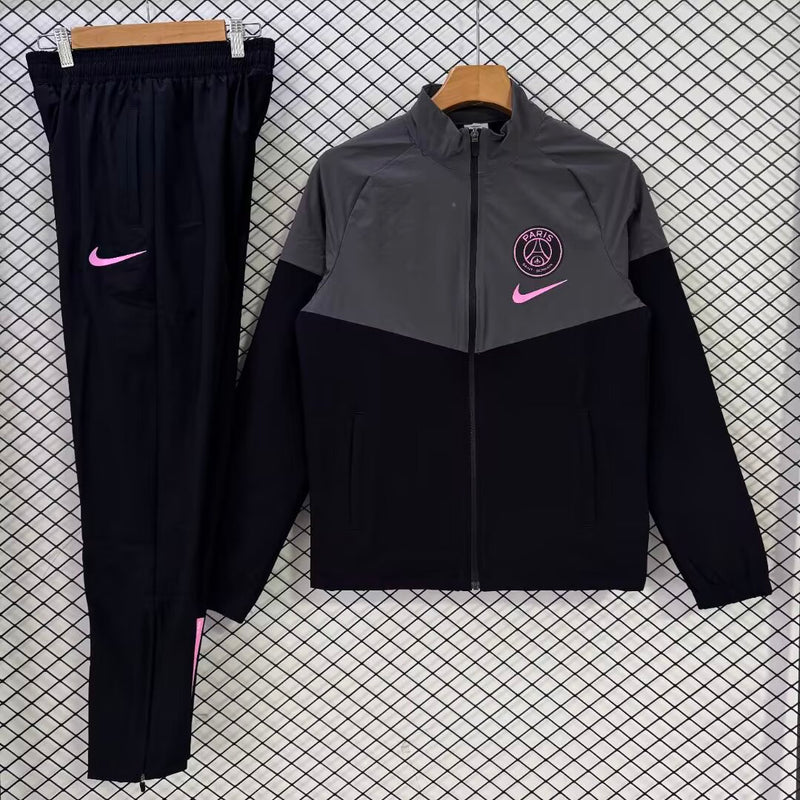Nike Paris Saint-Germain Tracksuit - Black/Grey/Pink